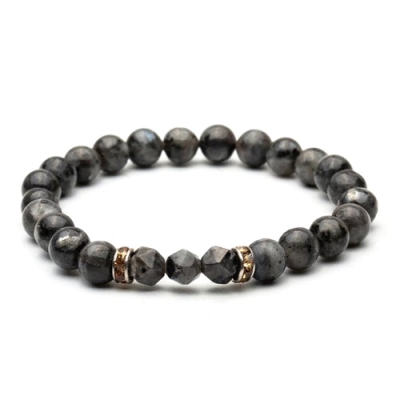 Elegantes Armband mit grauem Stein