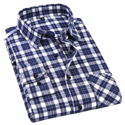 Blau kariertes Hemd – 10 Stile | Normale Passform | Größen 38-44