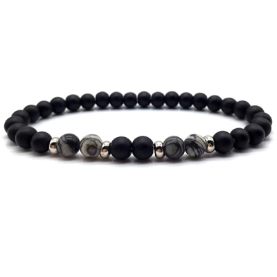 Schlankes Perlenarmband