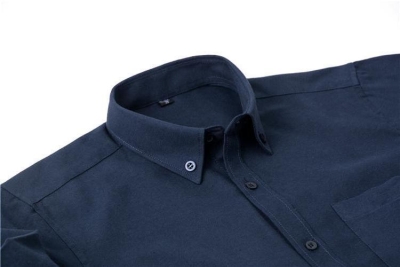 Schlichtes Oxford-blaues Hemd | Normale Passform | Größen 38-44