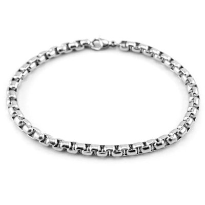 Kastenkettenarmband aus Edelstahl