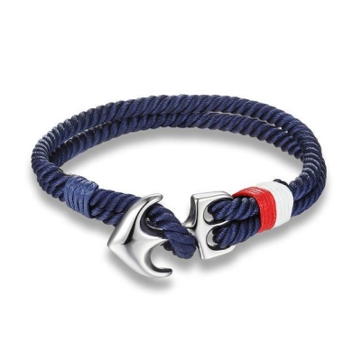 Rot-weißes Ankerarmband