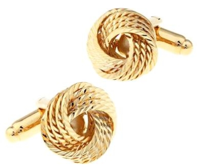 Manschettenknöpfe Goldknoten – 4 Stile