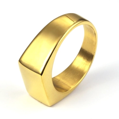 Goldfarbener Pinky-Siegelring