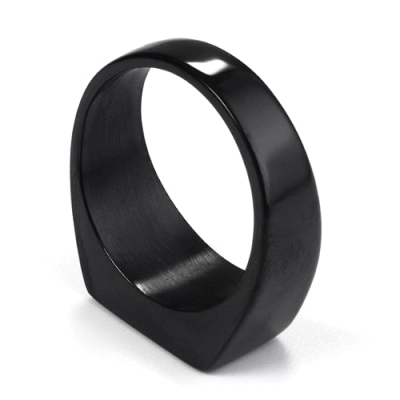 Schwarzer Pinky-Siegelring