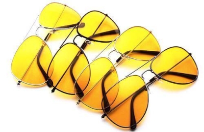 Gelbe Sonnenbrille