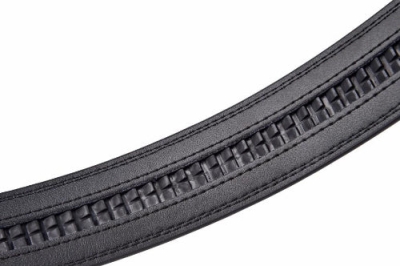Schwarzer Ledergürtel