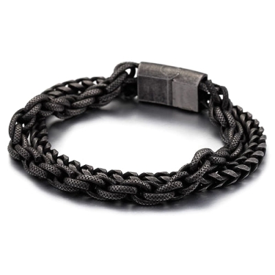 Zweilagiges Vintage-Kettenarmband