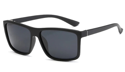 Schwarze quadratische Sonnenbrille