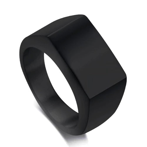Schwarzer Pinky-Siegelring