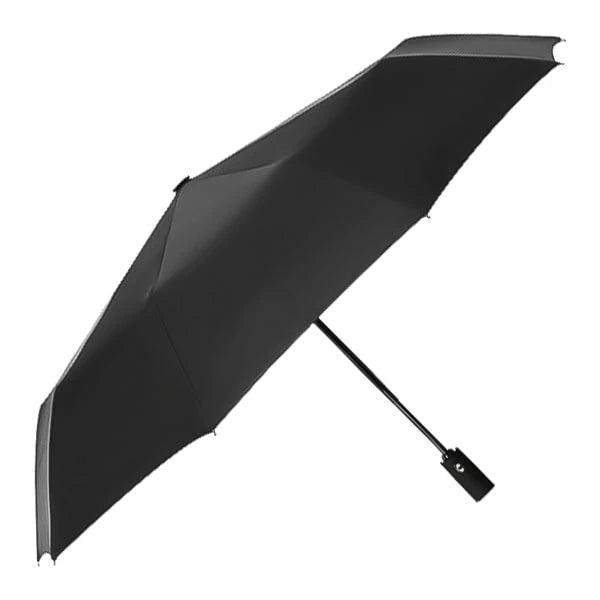 Weinroter und schwarzer zweifarbiger Regenschirm