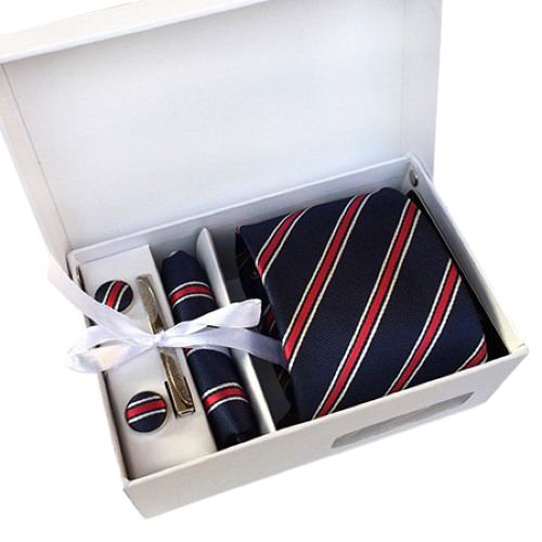 Box - Blue Red Striped