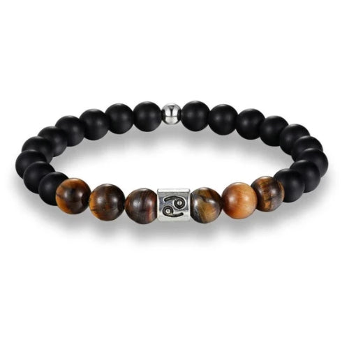Braunes Perlen-Sternzeichen-Armband