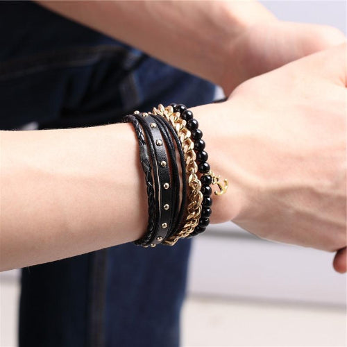 Gestapeltes Armband-Set