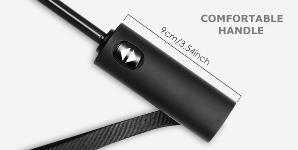 Umbrella handle size and comfort details