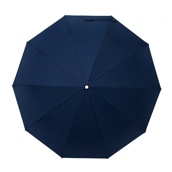 Blauer, faltbarer, winddichter Regenschirm