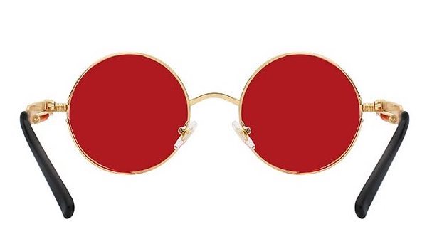 Rotgoldene Vintage-Brille