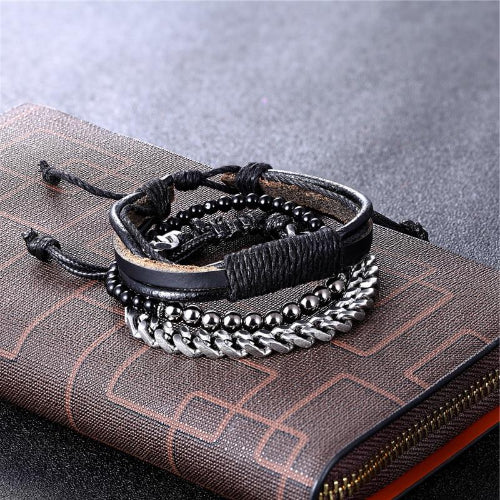 Gestapeltes Armband-Set