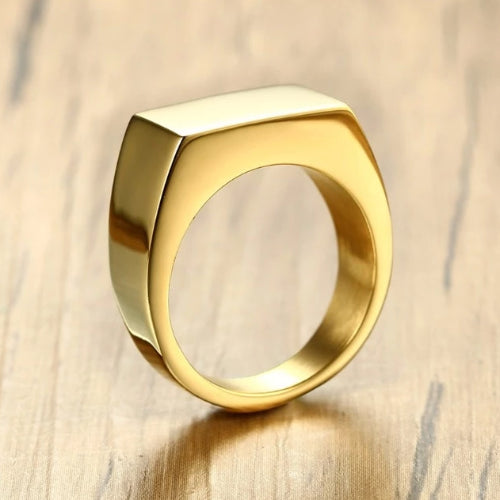 Goldfarbener Pinky-Siegelring