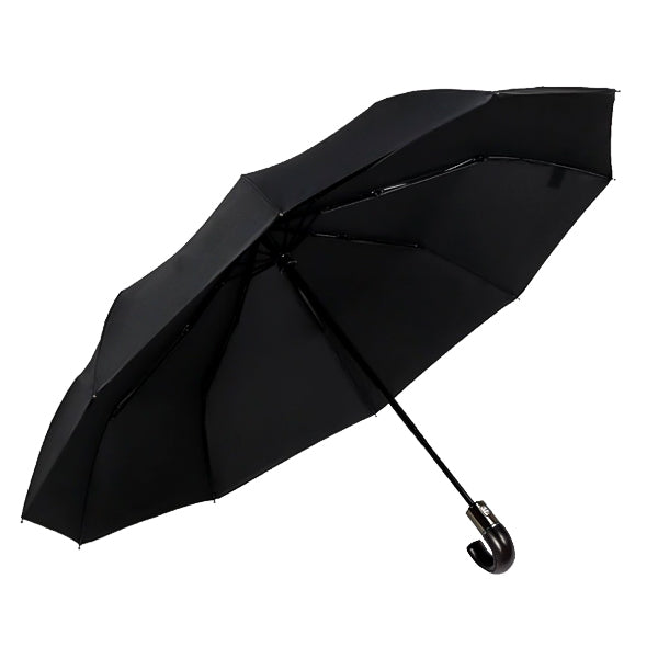 Klappbarer Regenschirm mit Ledergriff