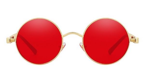Rotgoldene Vintage-Brille
