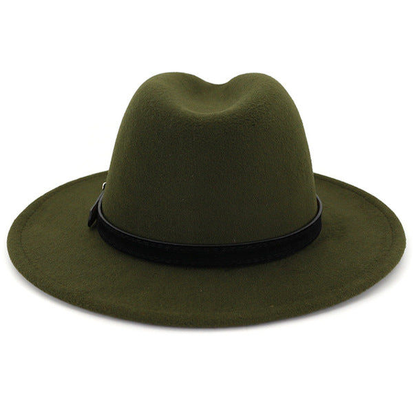 Klassischer olivgrüner Fedora