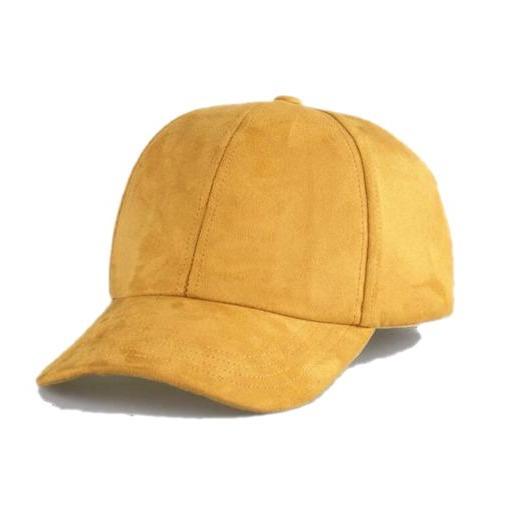 Wildlederkappe Gelb