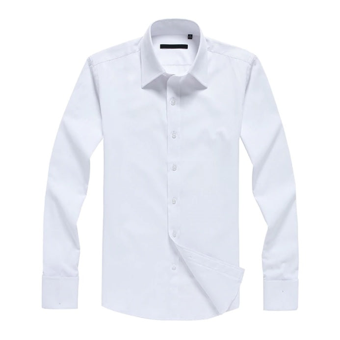 Weißes, taschenloses Hemd | Moderne Passform | Größen 38-44