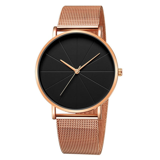 Essential Uhr Schwarz | 4 Stile