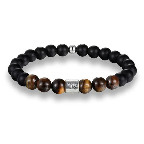 Braunes Perlen-Sternzeichen-Armband