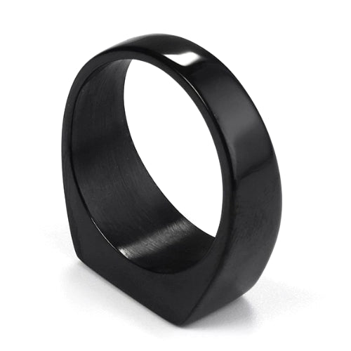 Schwarzer Pinky-Siegelring