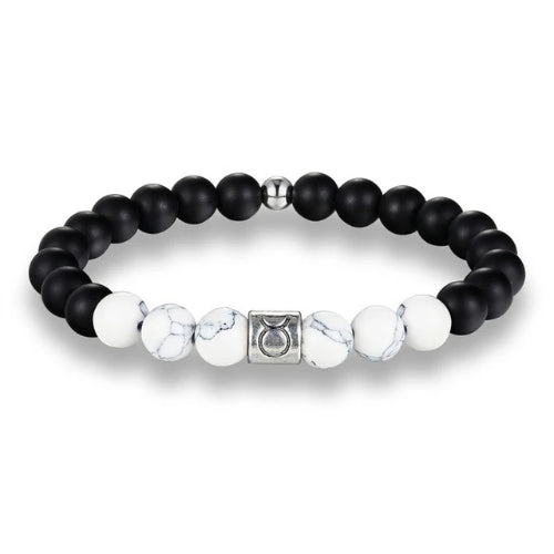 Weißes Perlen-Sternzeichen-Armband