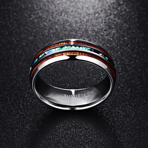 Ring aus Wolfram-Koa-Holz
