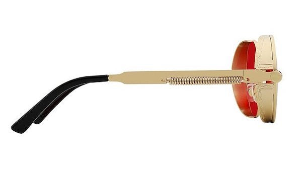 Rotgoldene Vintage-Brille