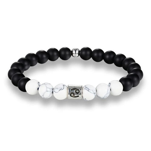 Weißes Perlen-Sternzeichen-Armband