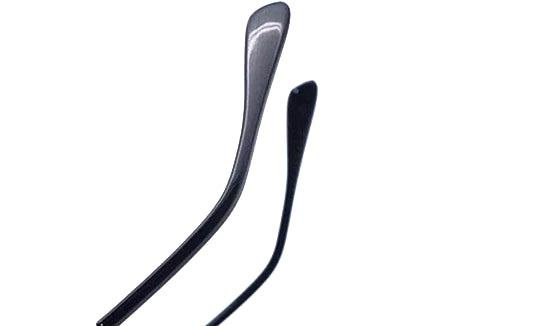 Schwarze randlose rechteckige Sonnenbrille