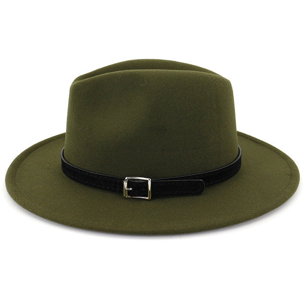 Klassischer olivgrüner Fedora