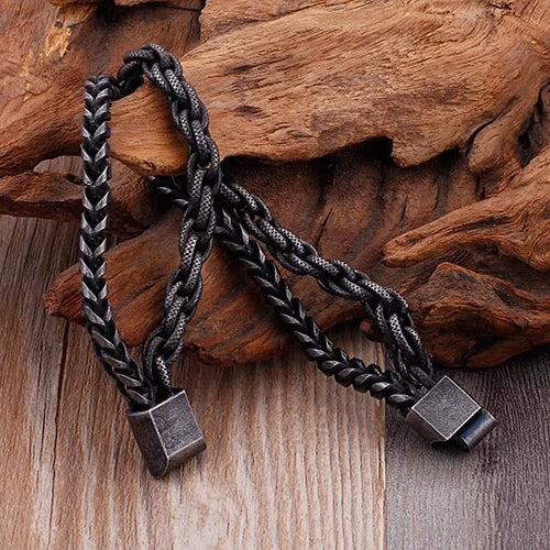 Zweilagiges Vintage-Kettenarmband
