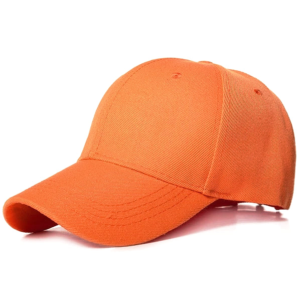 Leuchtend orangefarbene Basic-Kappe