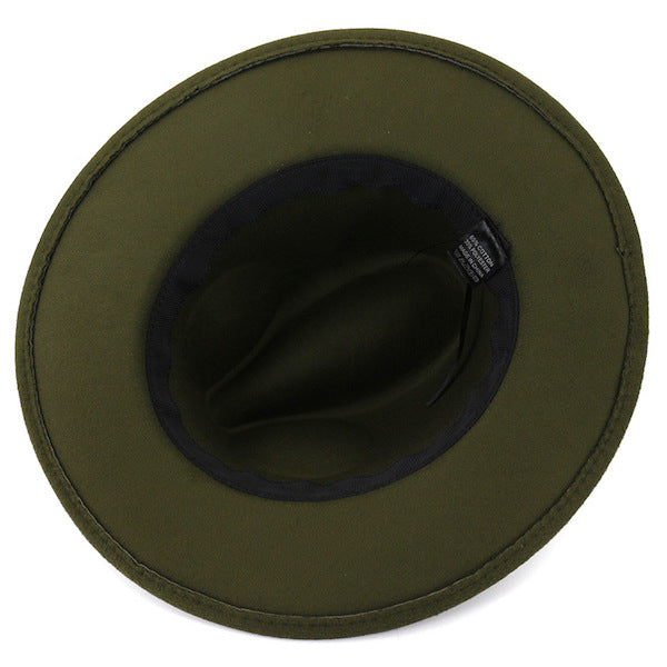 Klassischer olivgrüner Fedora