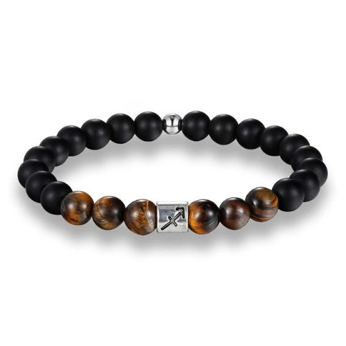 Braunes Perlen-Sternzeichen-Armband