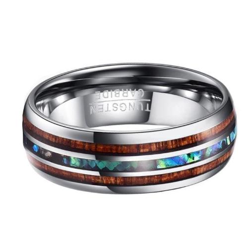 Ring aus Wolfram-Koa-Holz