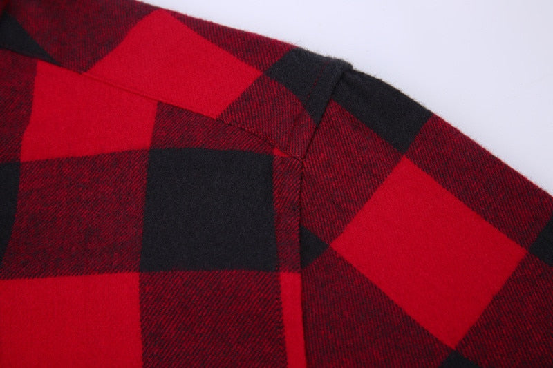 Rot kariertes Hemd – 7 Styles | Normale Passform | Größen 38-44