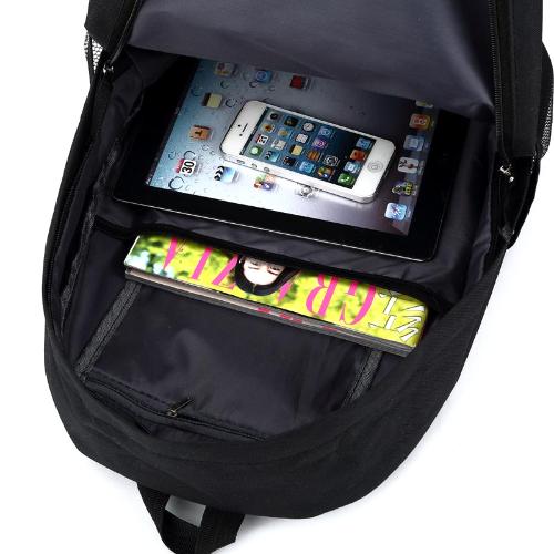 Schwarzer schlichter Rucksack