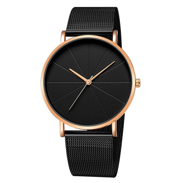 Essential Uhr Schwarz | 4 Stile