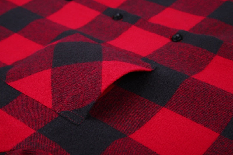 Rot kariertes Hemd – 7 Styles | Normale Passform | Größen 38-44