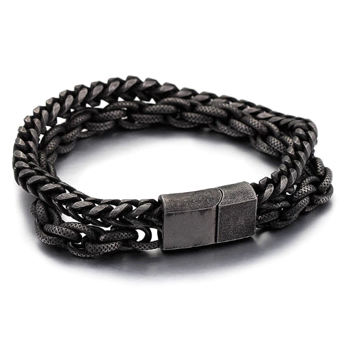 Zweilagiges Vintage-Kettenarmband