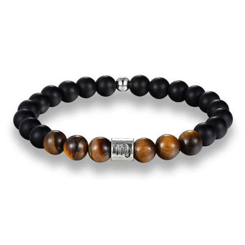 Braunes Perlen-Sternzeichen-Armband