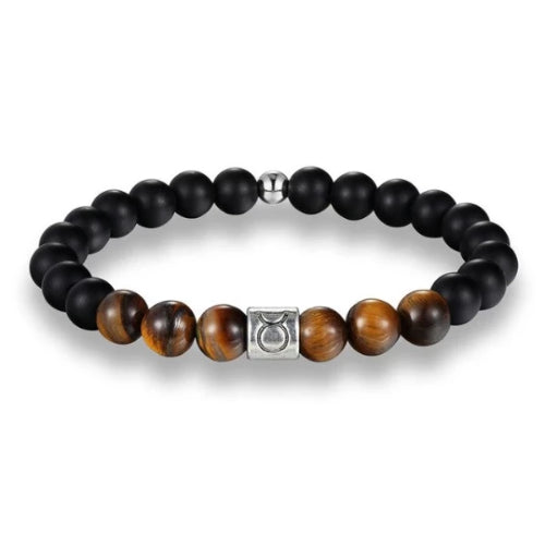 Braunes Perlen-Sternzeichen-Armband