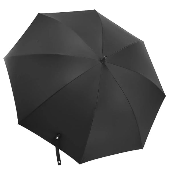 Schwarzer langer winddichter Regenschirm